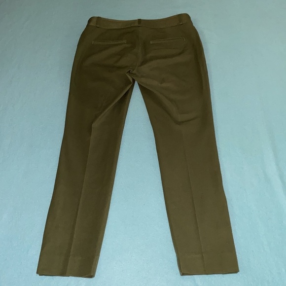 BANANA REPUBLIC Sloan olive color mid rise bi-stretch button ankles NEW size 4 - Picture 5 of 15